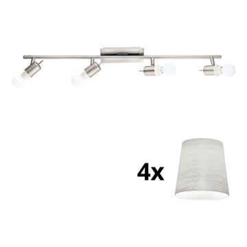 Eglo - LED spot MY CHOICE 4xE14/4W/230V mat chroom/crème