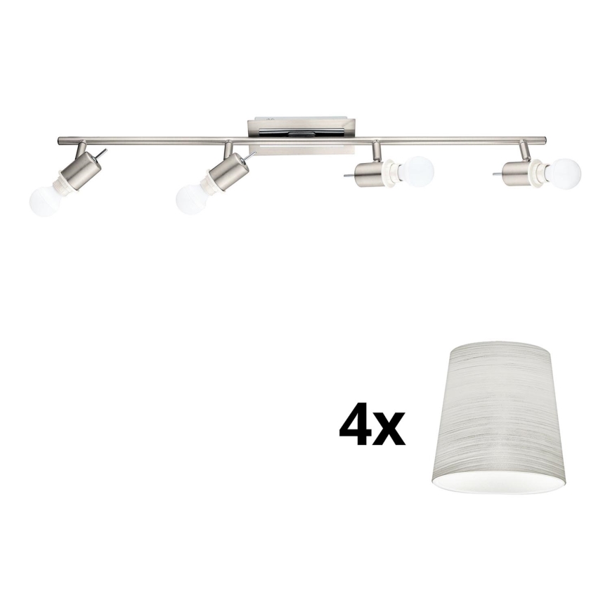 Eglo - LED spot MY CHOICE 4xE14/4W/230V mat chroom/crème