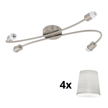Eglo - LED spot MY CHOICE 4xE14/4W/230V mat chroom/crème