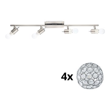 Eglo - LED spot MY CHOICE 4xE14/4W/230V mat chroom