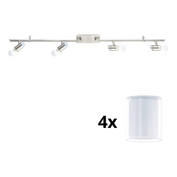 Eglo - LED spot MY CHOICE 4xE14/4W/230V mat chroom/wit