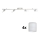 Eglo - LED spot MY CHOICE 4xE14/4W/230V  mat chroom/wit