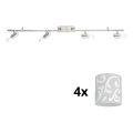 Eglo - LED spot MY CHOICE 4xE14/4W/230V mat chroom/wit