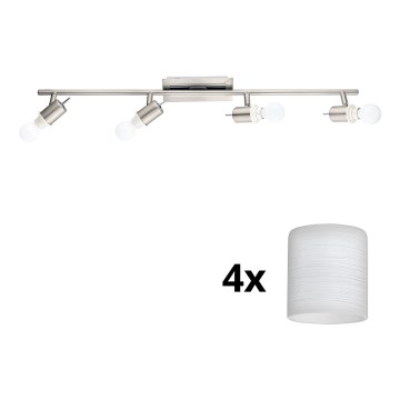 Eglo - LED spot MY CHOICE 4xE14/4W/230V mat chroom/wit