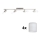 Eglo - LED spot MY CHOICE 4xE14/4W/230V mat chroom/wit