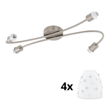 Eglo - LED spot MY CHOICE 4xE14/4W/230V mat chroom/wit