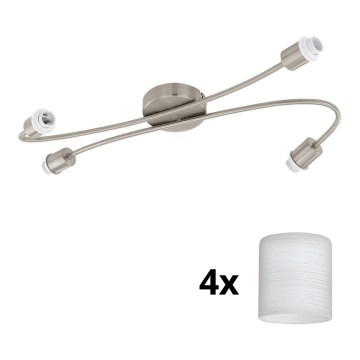 Eglo - LED spot MY CHOICE 4xE14/4W/230V mat chroom/wit