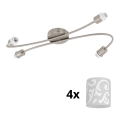 Eglo - LED spot MY CHOICE 4xE14/4W/230V mat chroom/wit