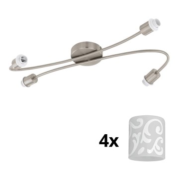 Eglo - LED spot MY CHOICE 4xE14/4W/230V mat chroom/wit