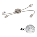 Eglo - LED spot MY CHOICE 4xE14/4W/230V mat chroom/wit/zwart