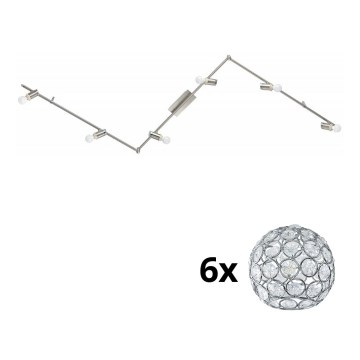Eglo - LED spot MY CHOICE 6xE14/4W/230V mat chroom