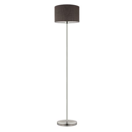 Eglo - LED  Staande Lamp TUNJA 1xE27/60W/230V mat chroom/bruin