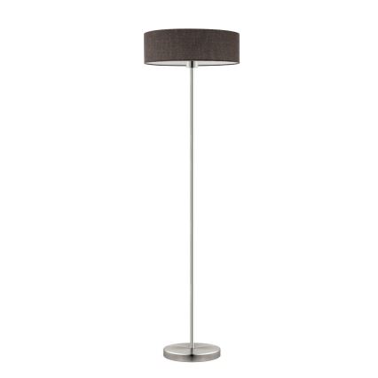 Eglo - LED  Staande Lamp TUNJA 1xE27/60W/230V mat chroom/bruin