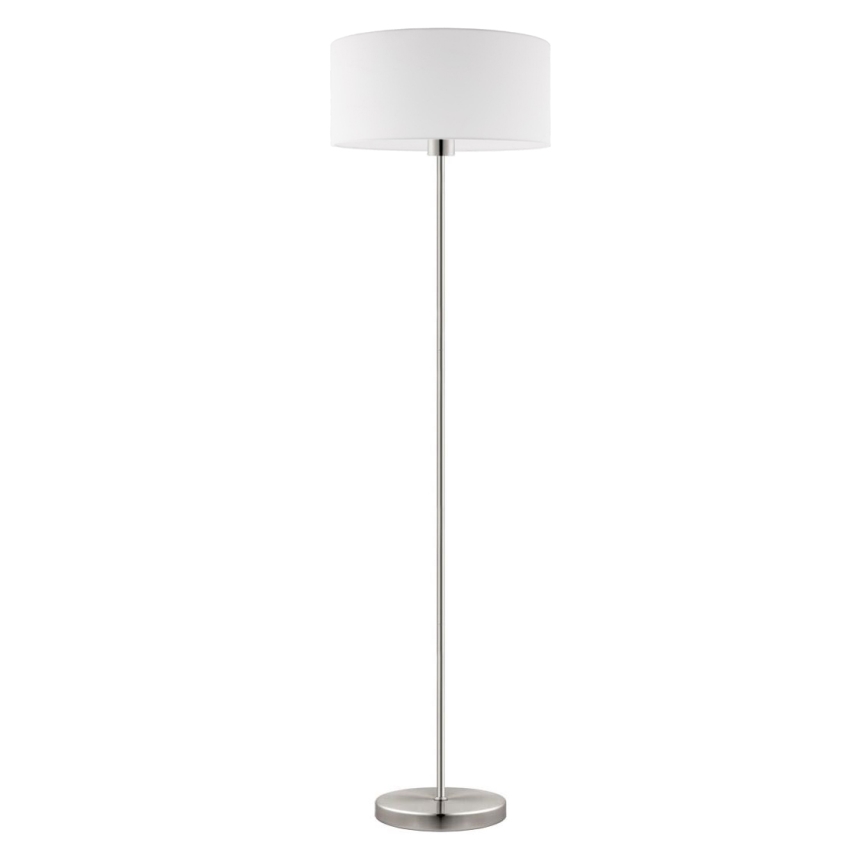 Eglo - LED  Staande Lamp TUNJA 1xE27/60W/230V mat chroom/wit