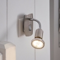 Eglo - LED stekkerlamp 1xGU10/2,8W/230V mat chroom