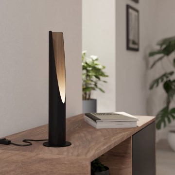 Eglo - LED Tafellamp 1xGU10/4,5W/230V 3000K zwart/bruin