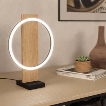 Eglo - LED Tafellamp LED/12W/230V 3000K beige/zwart