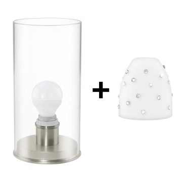 Eglo - LED Tafellamp MY CHOICE 1xE14/4W/230V wit/mat chroom