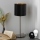 Eglo - LED Tafellamp TUNJA 1xE27/60W/230V 38,5 cm mat chroom/zwart