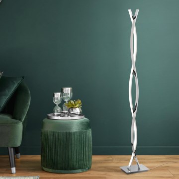 Eglo - LED vloerlamp LED/36W/230V glanzend chroom