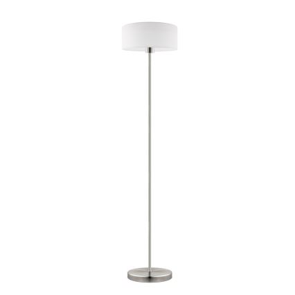 Eglo - LED Staande lamp TUNJA 1xE27/60W/230V mat chroom/wit