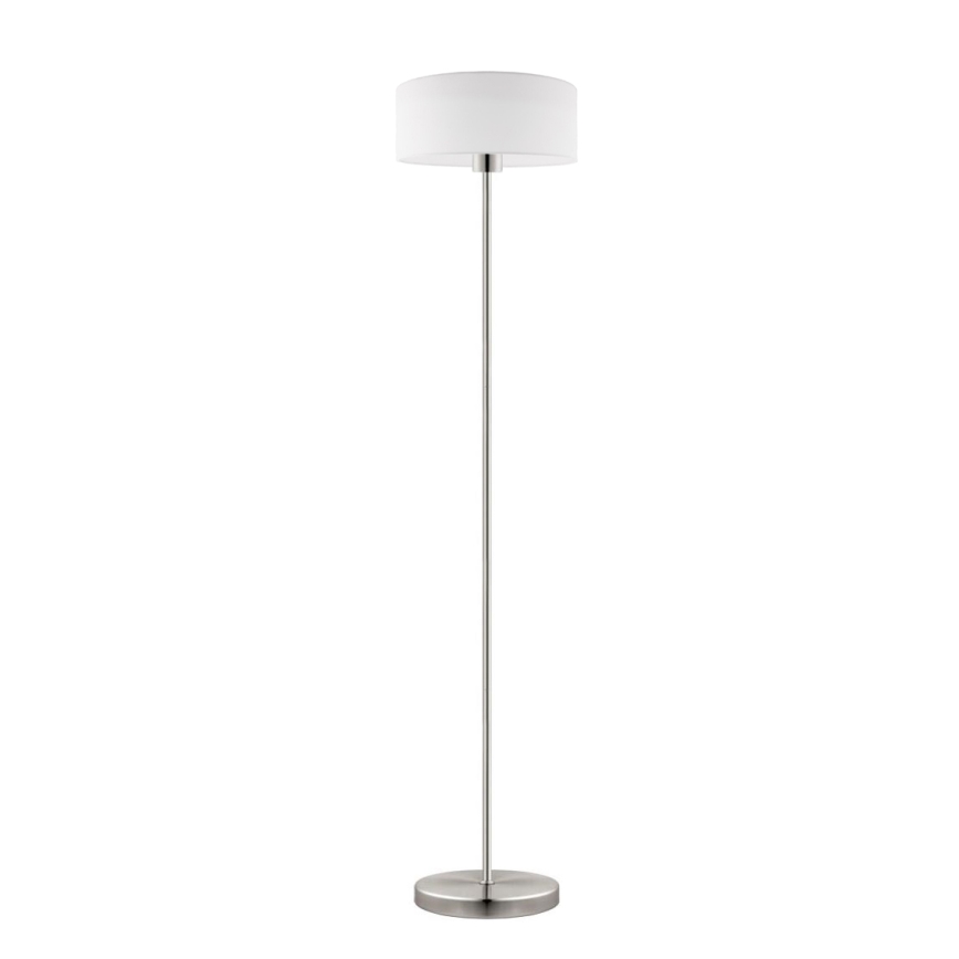 Eglo - LED Staande lamp TUNJA 1xE27/60W/230V mat chroom/wit