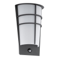 Eglo - LED Wandlamp voor buiten met sensor 2xLED/2,5W