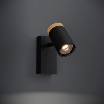 Eglo - LED Wandspot 1xGU10/4,5W/230V 3000K zwart/bruin