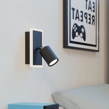 Eglo - LED wandspot LED/7W/230V zwart