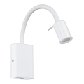 Eglo - LED Wandspot met USB-oplader 1xLED/3,5W/230V wit