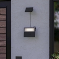 Eglo - LED zonne-wandlamp met sensor LED/6,7W/3,7V 2400 mAh IP44 zwart