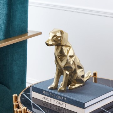 Eglo - Metal decoratie 24,5x20 cm hond/goud