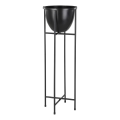 Eglo - Metalen bloempot 73x23,5 cm zwart