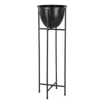 Eglo - Metalen bloempot 73x23,5 cm zwart