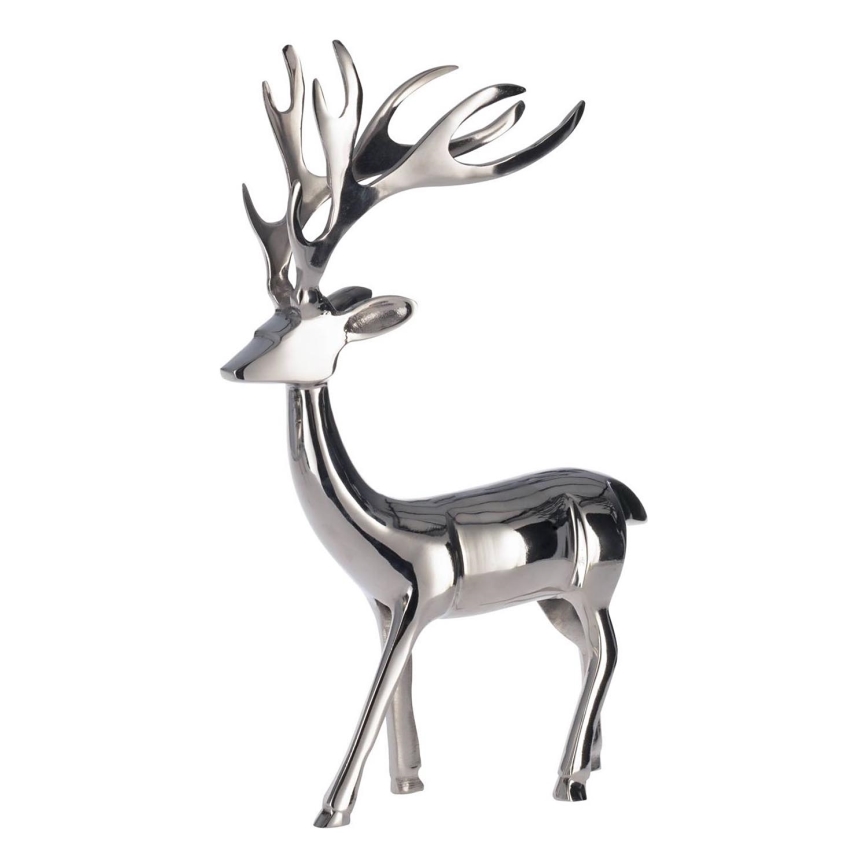 Eglo - Metalen decoratie 40x24,5 cm rendier/glanzend chroom