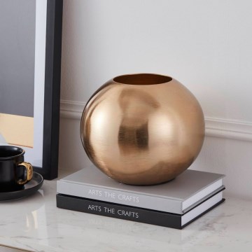Eglo - Metalen vaas 16,5x18 cm goud