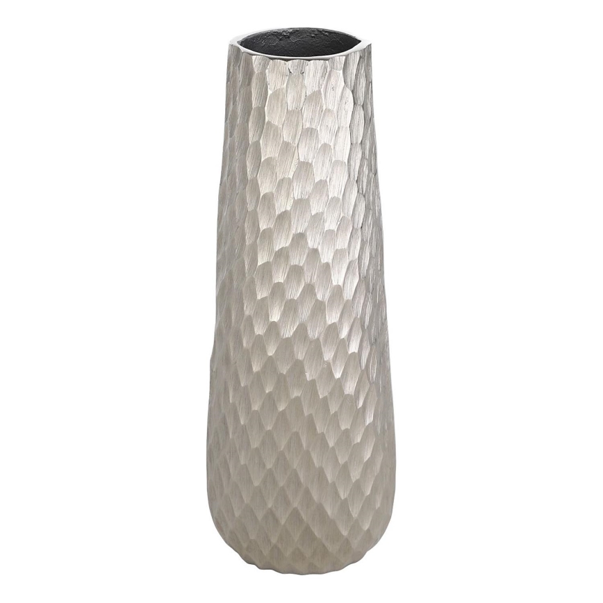 Eglo - Metalen vaas 40,5x14 cm zilver