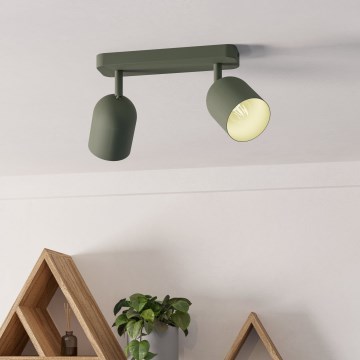 Eglo - Opbouwspot 2xE14/40W/230V groen