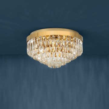 Eglo - Plafond Lamp 8xE14/40W/230V goud