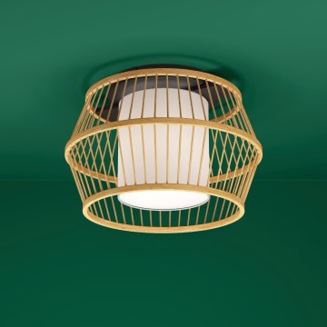 Eglo - Plafondlamp 1xE27/40W/230V bamboe