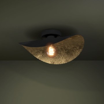Eglo - Plafondlamp 1xE27/40W/230V zwart/goud