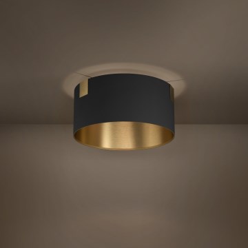 Eglo - Plafondlamp 1xE27/40W/230V zwart/goud