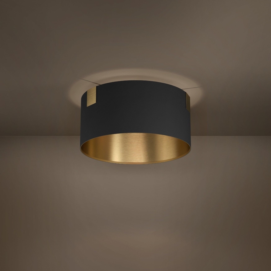 Eglo - Plafondlamp 1xE27/40W/230V zwart/goud