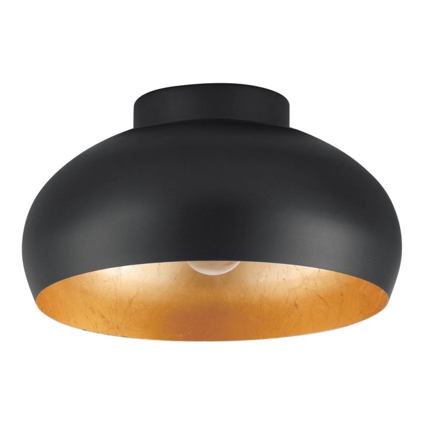 Eglo - Plafondlamp 1xE27/40W/230V zwart/goud