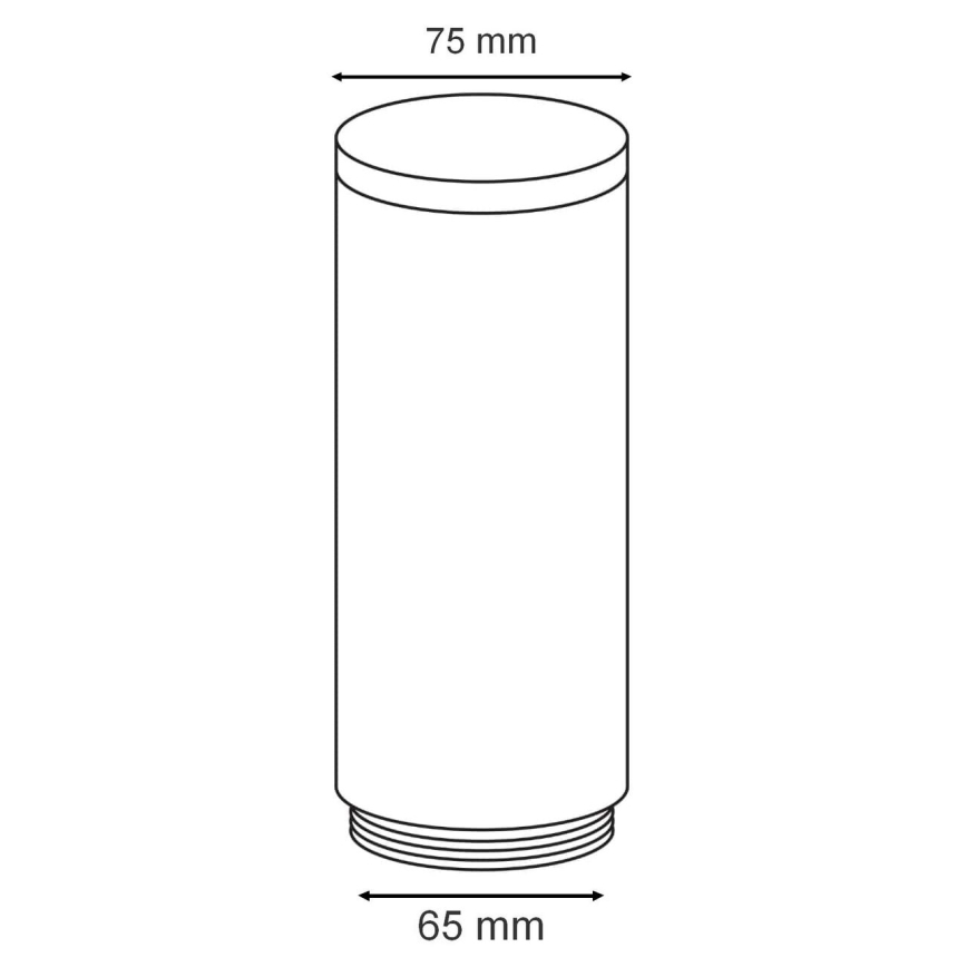Eglo - Vervangende lampenkap voor buitenlamp HELSINKI diameter 7,5 cm