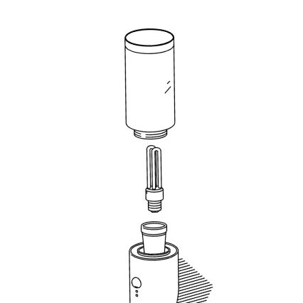 Eglo - Vervangende lampenkap voor buitenlamp HELSINKI diameter 7,5 cm