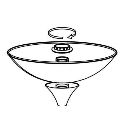 Eglo - Vervangende lampenkap voor lamp UP 2 27,5x8 cm wit