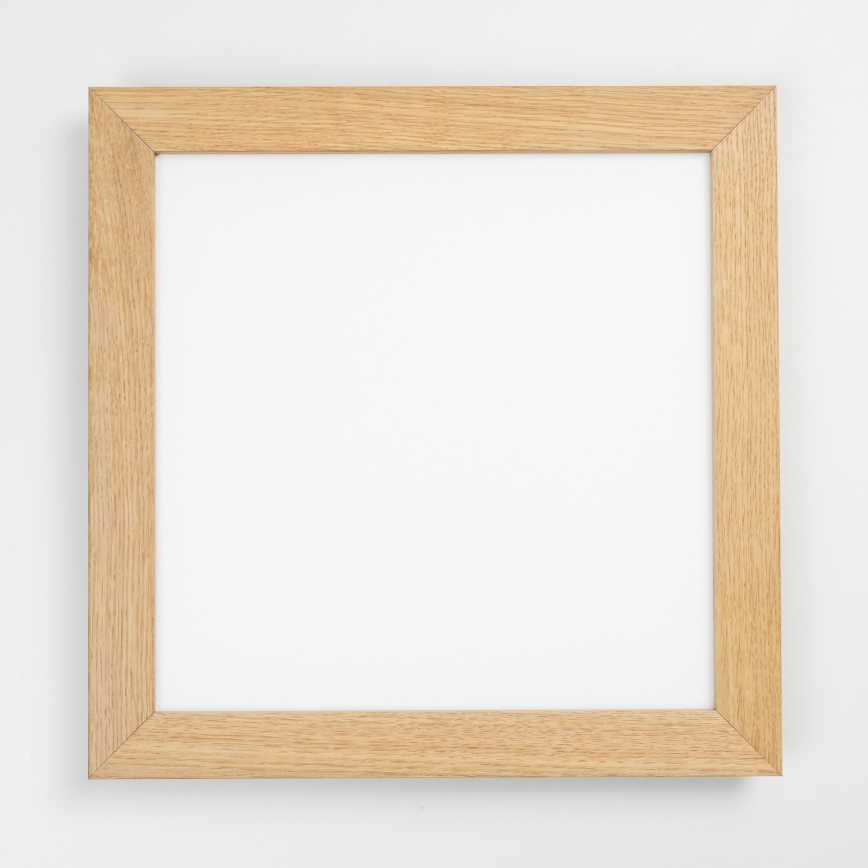Eglo - LED RGB dimbaar opbouwpaneel SALOBRENA-C WOOD LED/24W/230V 2700-6500K 49,5x49,5 cm bruin + afstandsbediening