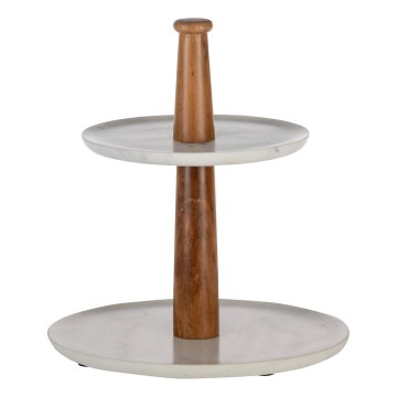 Eglo - Serveerstandaard 28x25,5 cm grijs/bruin