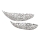 Eglo - SET 2x Decoratief dienblad 44/61 cm zilver